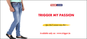 Branded trigger jeans now available on online