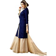 Viva N Diva Navy Blue Colored Banarasi Silk Suit