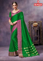 Anantham Silks in Lush Green Aura Saree