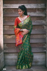 Banarasi Patola Saree with blouse piece| Kalavat 