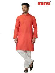 Biggest B2B Supplier of Pure Cotton Printed 6 Color Mens Kurtas