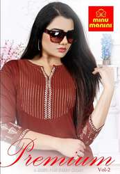 Biggest B2B Supplier of MINU MANINI Rayon kurti Premium