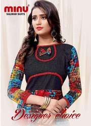 Best Cotton Satin Solid Color Fashionable Kurti wholesaler & supplier