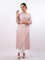 Buy Block Printed Long Kurtas for Women at Thevasa