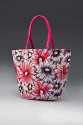 Jute Beach Bags Sunflower Print Manufacturer,  Exporter,  Supplier