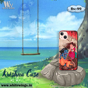 Lord Krishna Back Case - iPhone and Android | White Wings