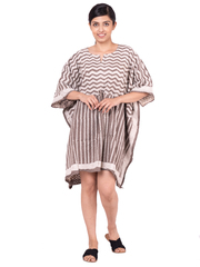 Cotton Dabu Printed Kaftan Dress