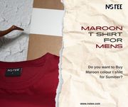 maroon t shirt for men