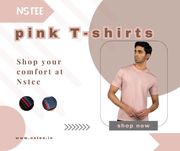 Pink tshirt for men